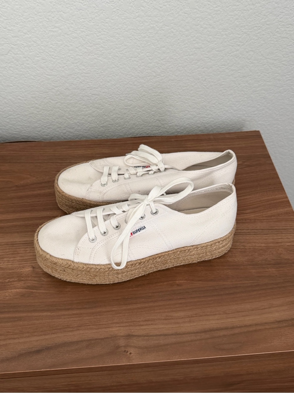 Superga White Espadrille Sneakers